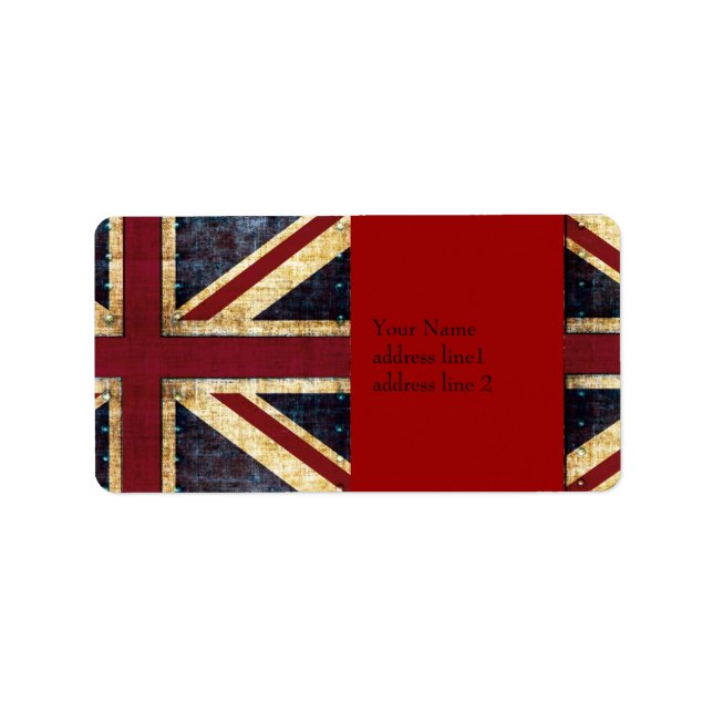 Grunge Union jack label (Front)