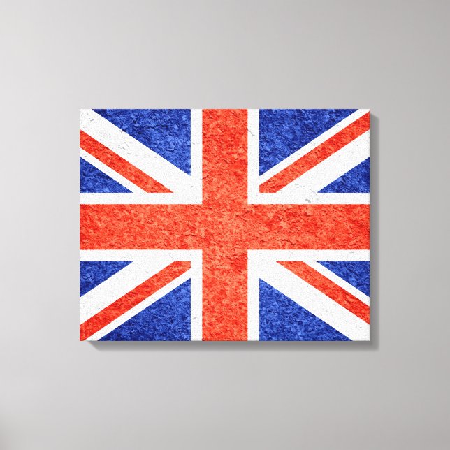 Grunge United Kingdom Flag 2 Canvas Print (Front)