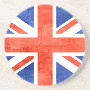 Grunge United Kingdom Flag Coaster