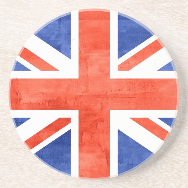 Grunge United Kingdom Flag Coaster (Front)