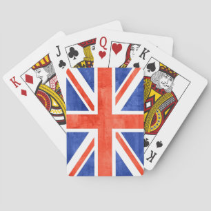 Grunge United Kingdom Flag Playing Cards