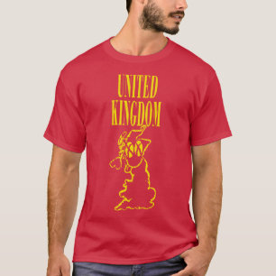 Grunge United Kingdom Happy Smiling Face T-Shirt