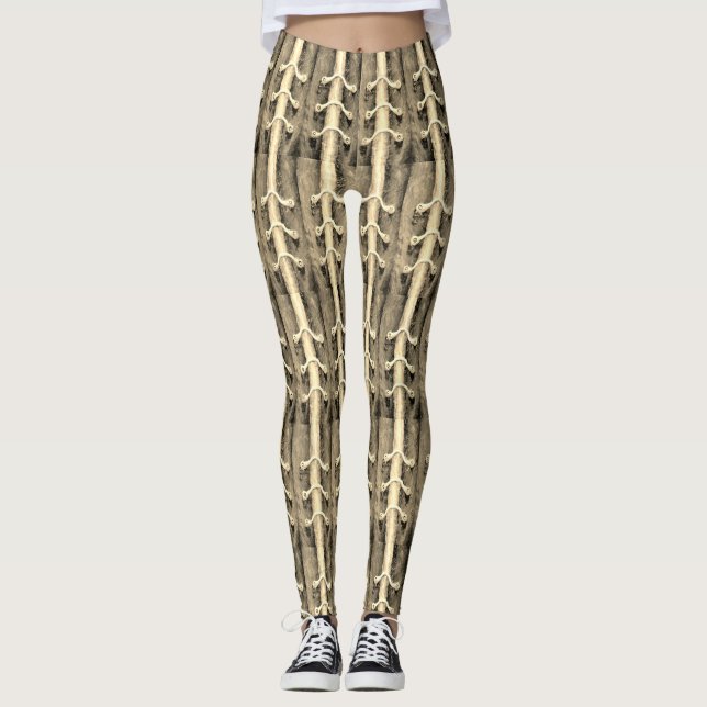 Grunge Unusual Dark Leggings (Front)