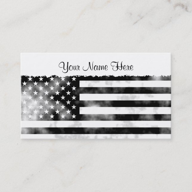 Grunge USA Business Card (Front)