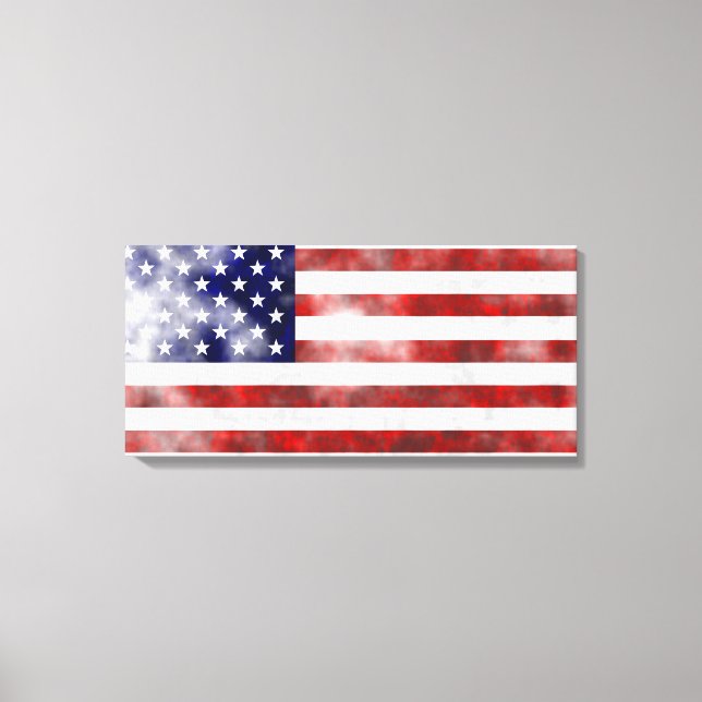 Grunge USA Canvas Print (Front)