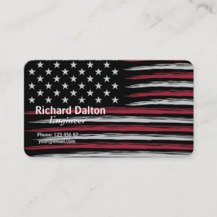 Grunge USA flag Business Card