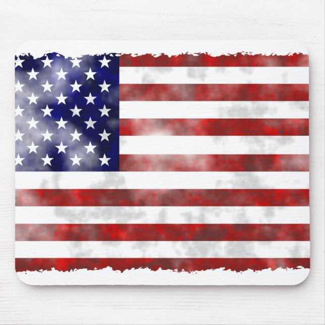 Grunge Usa Mouse Mat (Front)