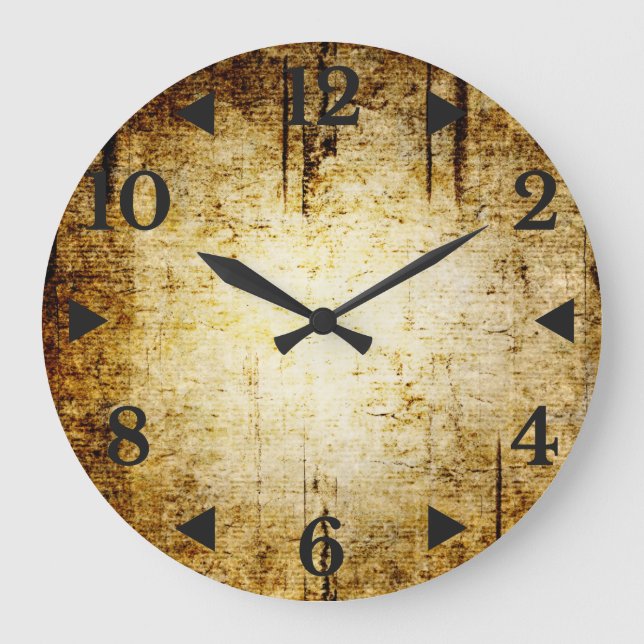 Grunge Vintage Acrylic Wall Clock (Front)
