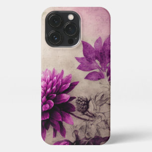 Grunge Vintage Deep Magenta Mum iPhone 13 Pro Case