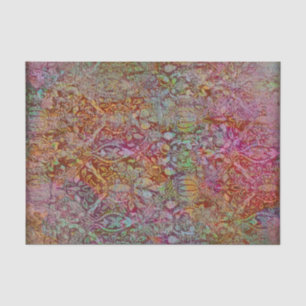 Grunge Vintage Victorian Colourful Decoupage  Tissue Paper