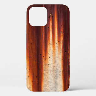 Grunge wall background with sags of rust iPhone 12 case