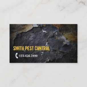Grunge Wall Texture Pest Control Business Card