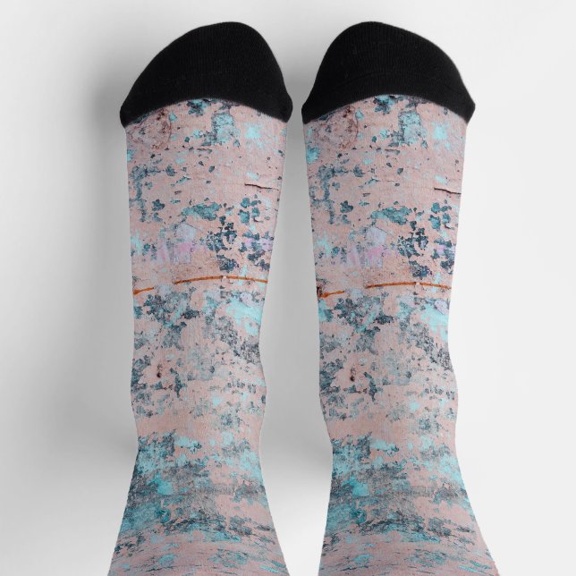 Grunge wall texture socks (Top)