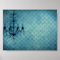 Grunge Wallpaper Chandelier 3