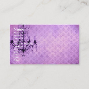 Grunge Wallpaper Chandelier 4 Business Card