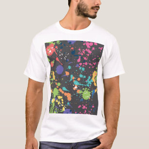 Grunge Watercolor: Colourful Spots Pattern. T-Shirt
