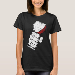 Grunge Wine Glass T-Shirt
