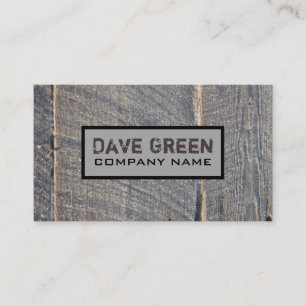 grunge wood Renovation Carpentry Construction Business Card