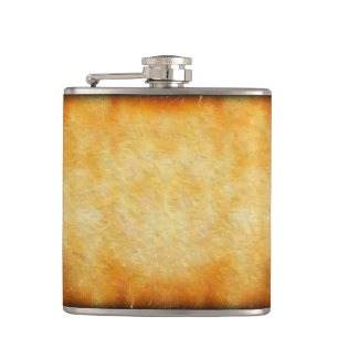 Grunge Wooden Texture Hip Flask