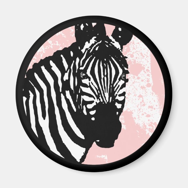 grunge zebra. magnet (Front)
