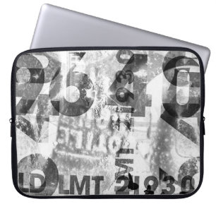 grungeabstract, aged, alternative, ancient, antiqu laptop sleeve