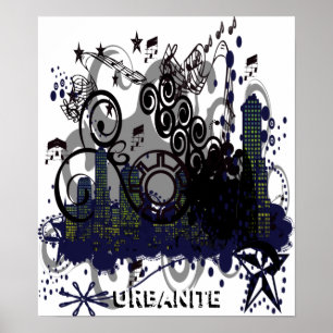 Grunged City Poster