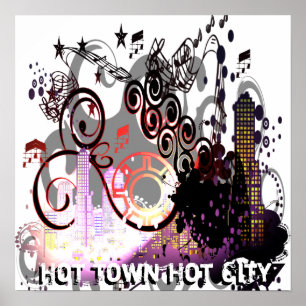 Grunged City Poster
