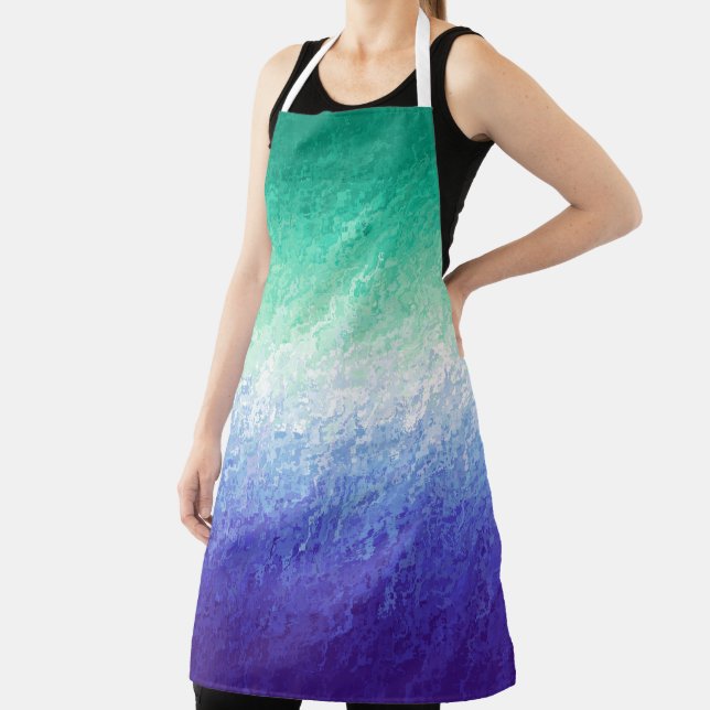 Grungy Abstract MLM Men Loving Men Pride Flag Apron (Insitu)