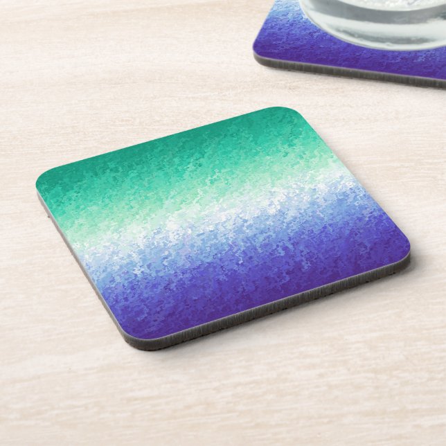 Grungy Abstract MLM Men Loving Men Pride Flag Coaster (Left Side)