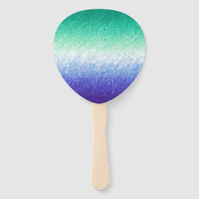 Grungy Abstract MLM Men Loving Men Pride Flag Hand Fan (Front)