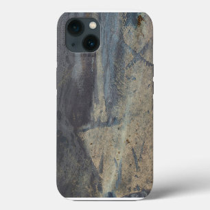 Grungy Abstract Slate Design iPhone 13 Case