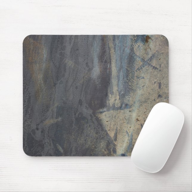 Grungy Abstract Slate Design Mouse Mat (With Mouse)