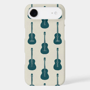 Grungy Acoustic Guitar Polkadot blue cream