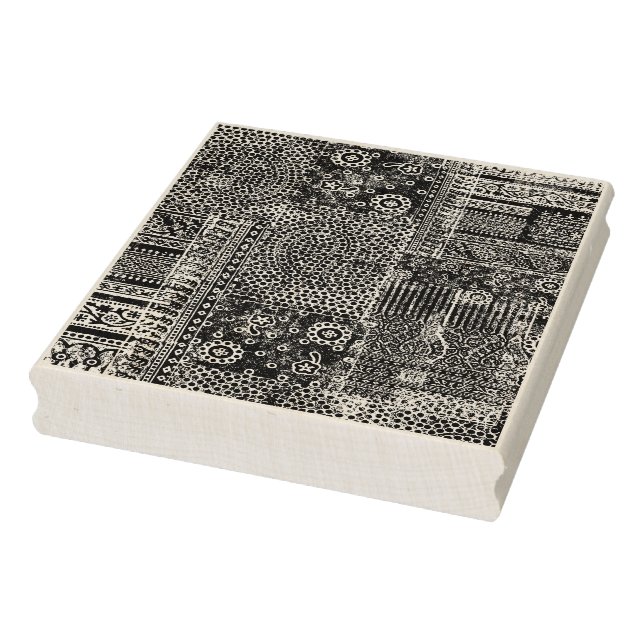 Grungy Batik Decorative Texture Rubber Stamp (Stamp)