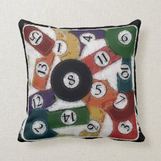 GRUNGY BILLIARDS BALLS CUSHION