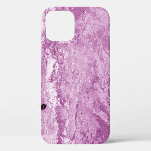Grungy cement wall texture in purple tone. Abstrac iPhone 12 Case