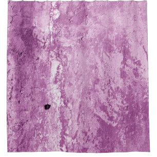 Grungy cement wall texture in purple tone. Abstrac Shower Curtain