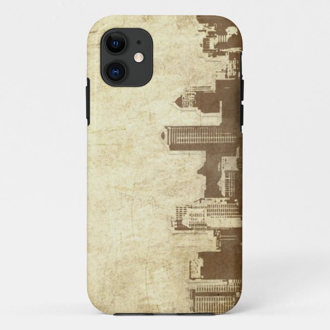 Grungy city background Case-Mate iPhone case (Back)