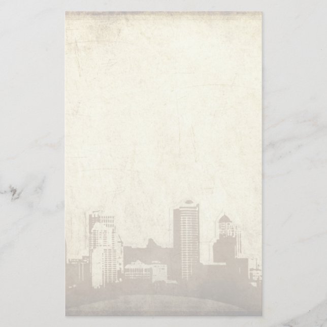 Grungy city background stationery (Front)