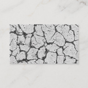 Grungy Cracked Paint Concrete  Business Card