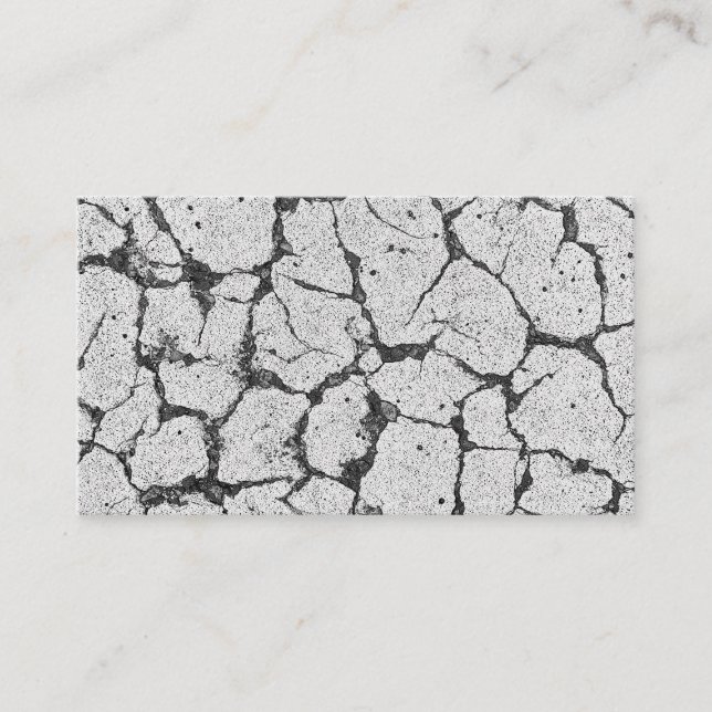 Grungy Cracked Paint Concrete  Business Card (Front)