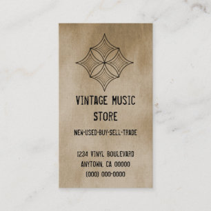 Grungy Diamond Business Card, Latte Card