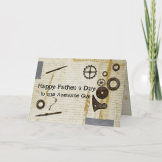 Grungy Dirty Father's Day Card