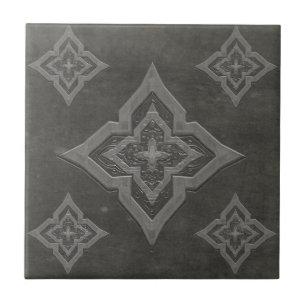 Grungy Distressed Effect Ceramic Tile Trivets 2