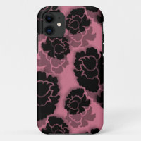Grungy Floral Decadence BT iPhone 5 Case, Pink