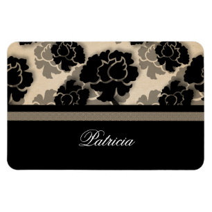 Grungy Floral Decadence Flexi Magnet, Ivory Magnet