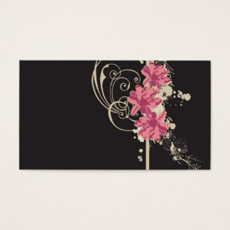 Grungy flowers Profile Card