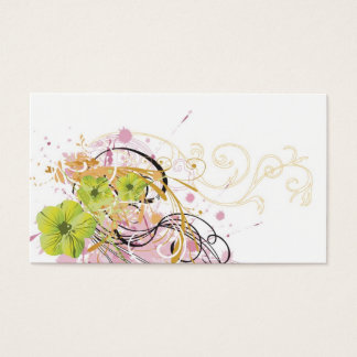 Grungy flowers Profile Card