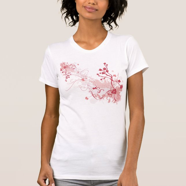 Grungy flowers T-Shirt (Front)