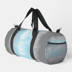 Grungy Glitchy Funky Abstract Demiboy Pride Flag Duffle Bag